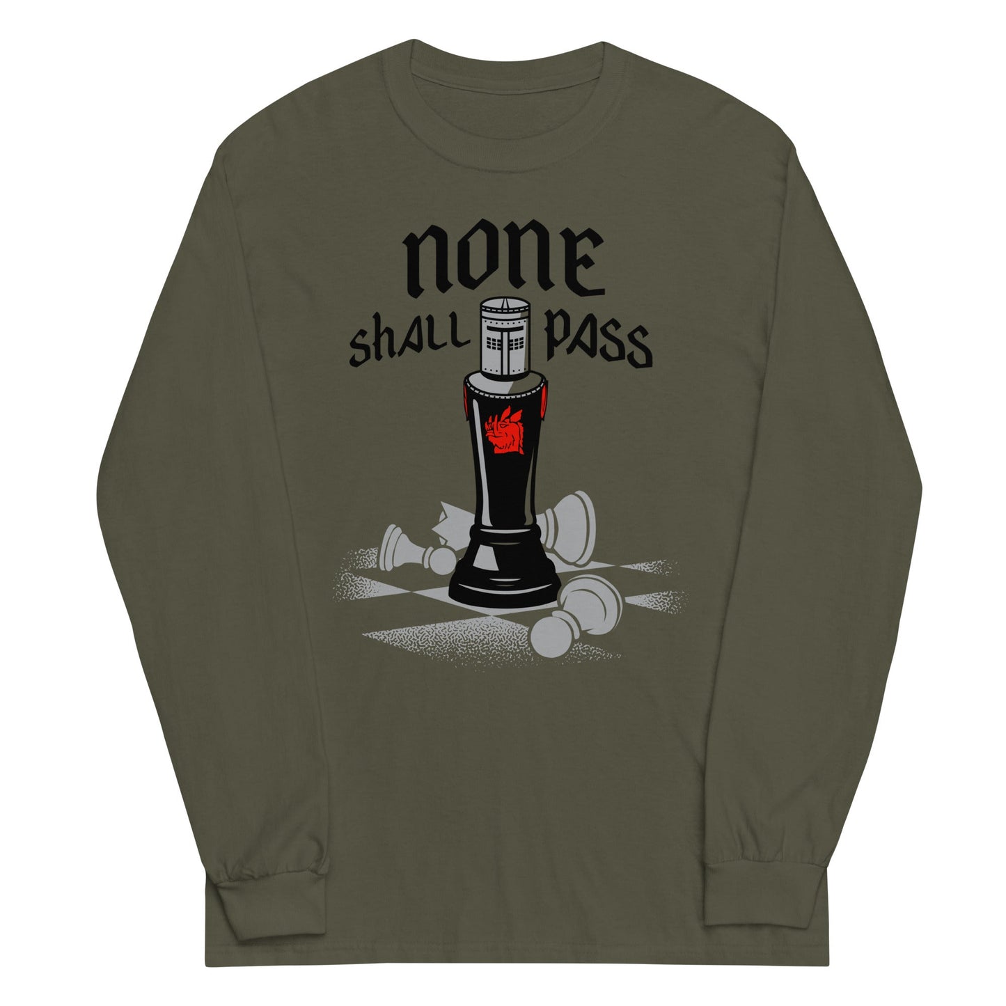 None Shall Pass Black Knight Unisex Long Sleeve Tee