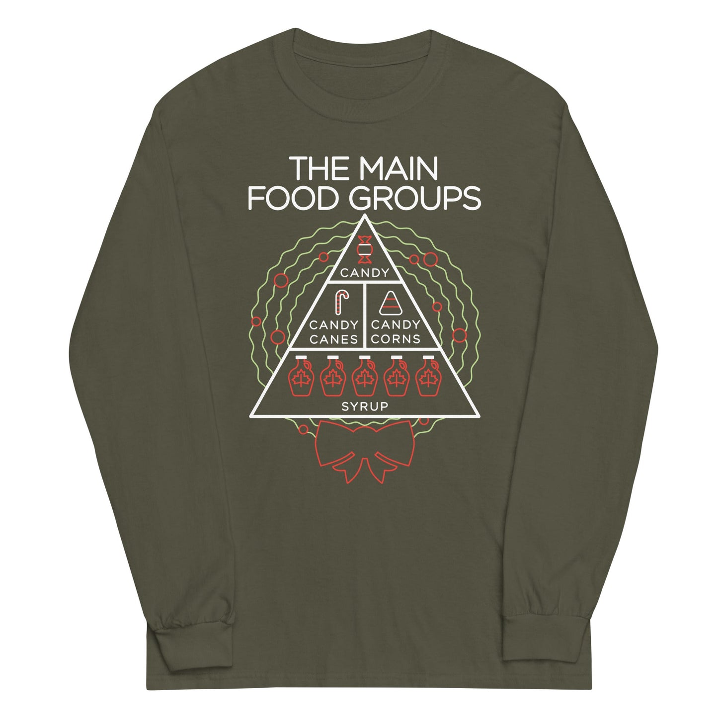 The Main Food Groups Unisex Long Sleeve Tee