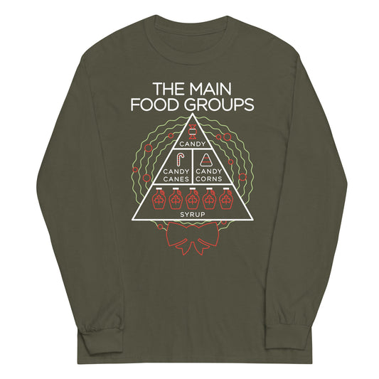 The Main Food Groups Unisex Long Sleeve Tee