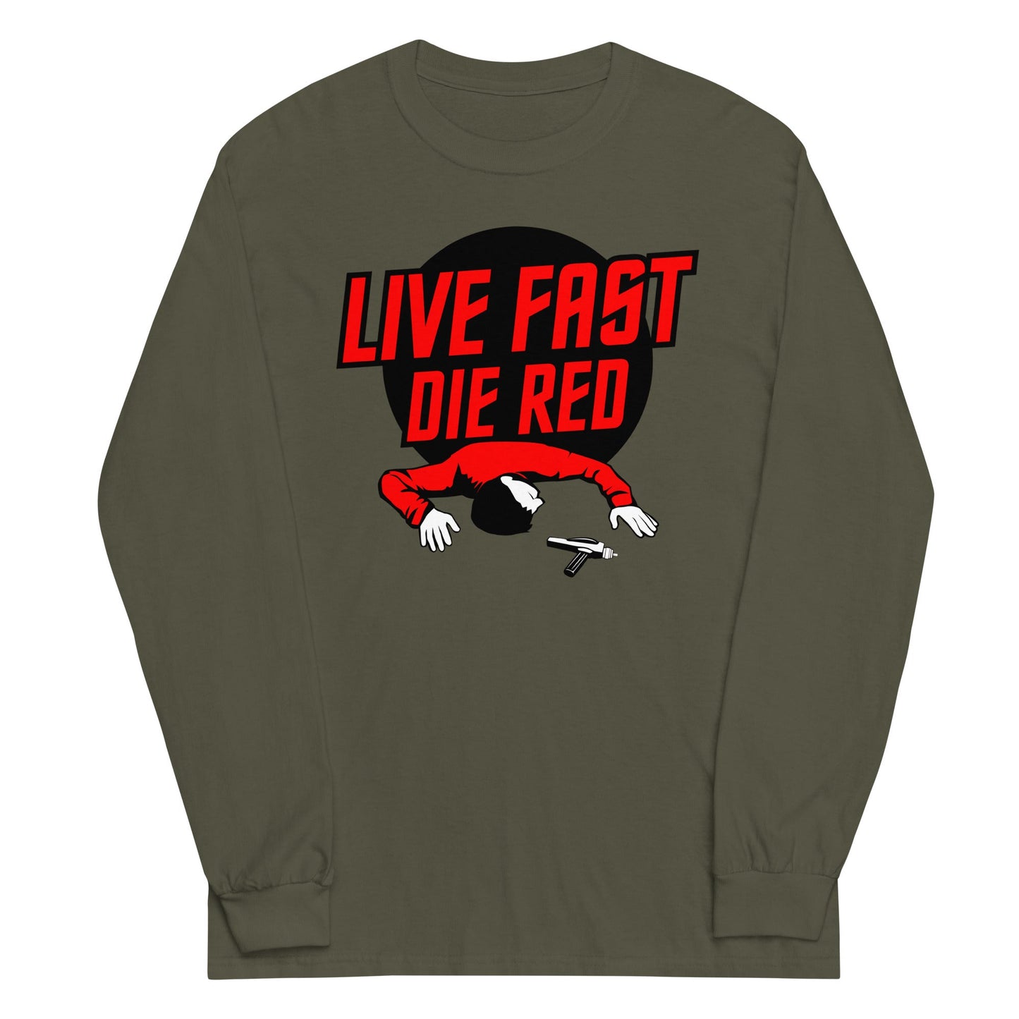 Live Fast Die Red Unisex Long Sleeve Tee