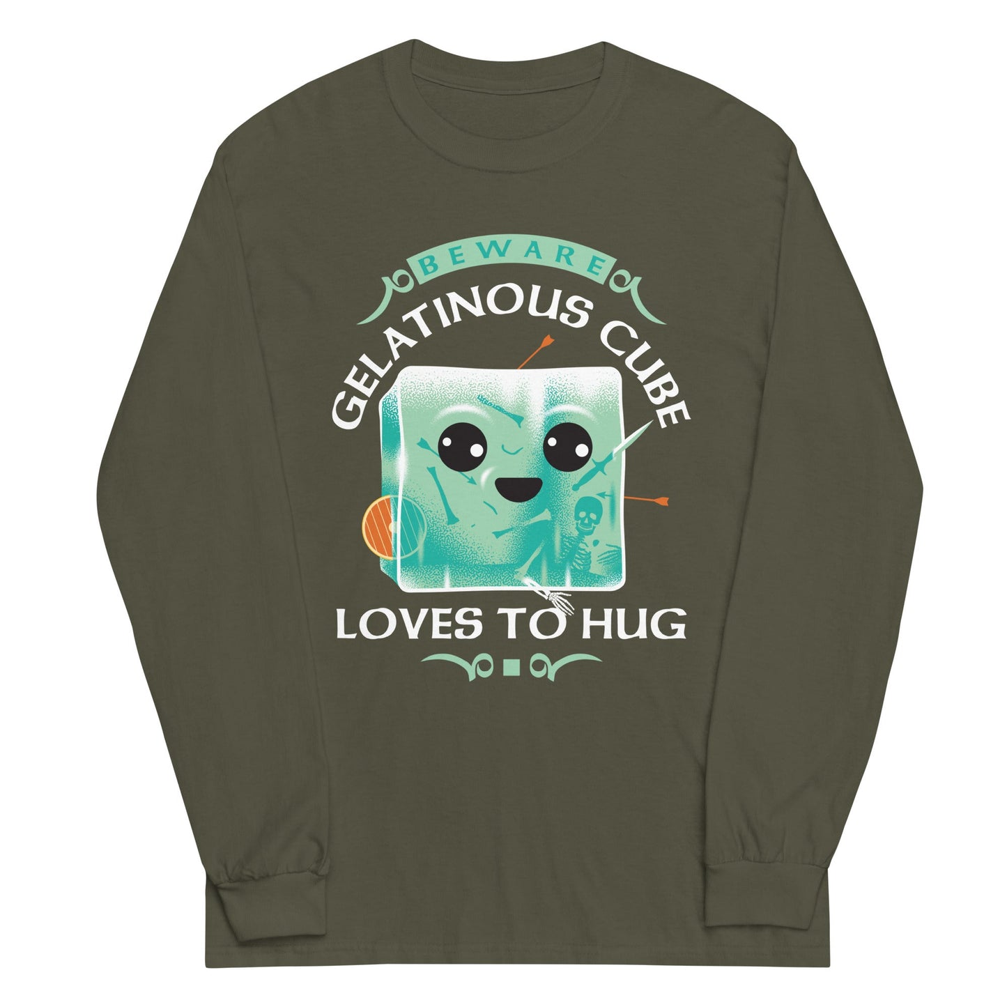 Gelatinous Cube Loves To Hug Unisex Long Sleeve Tee