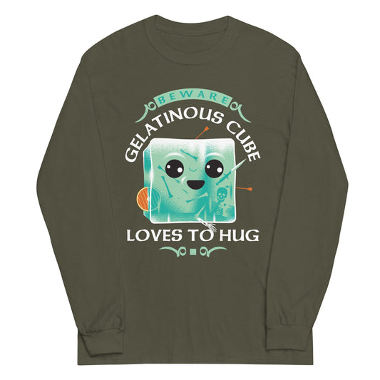 Gelatinous Cube Loves To Hug Unisex Long Sleeve Tee