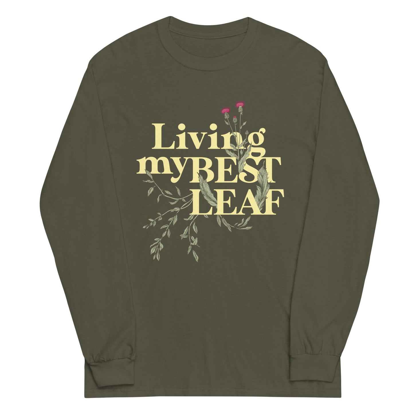 Living My Best Leaf Unisex Long Sleeve Tee