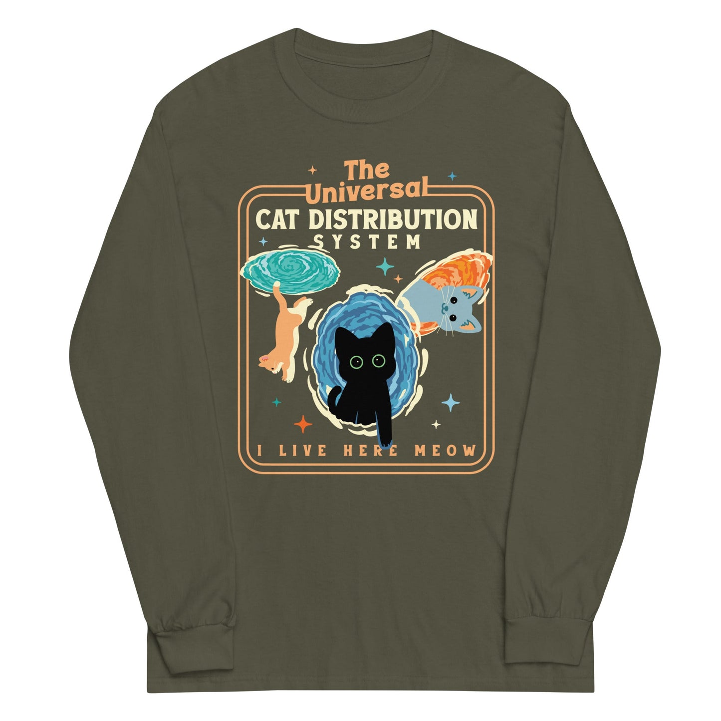 The Universal Cat Distribution System Unisex Long Sleeve Tee
