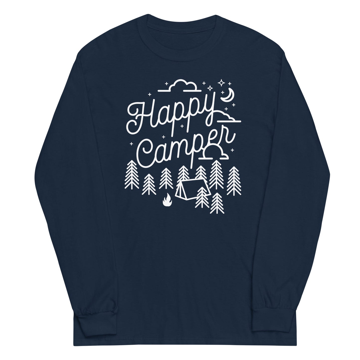 Happy Camper Unisex Long Sleeve Tee