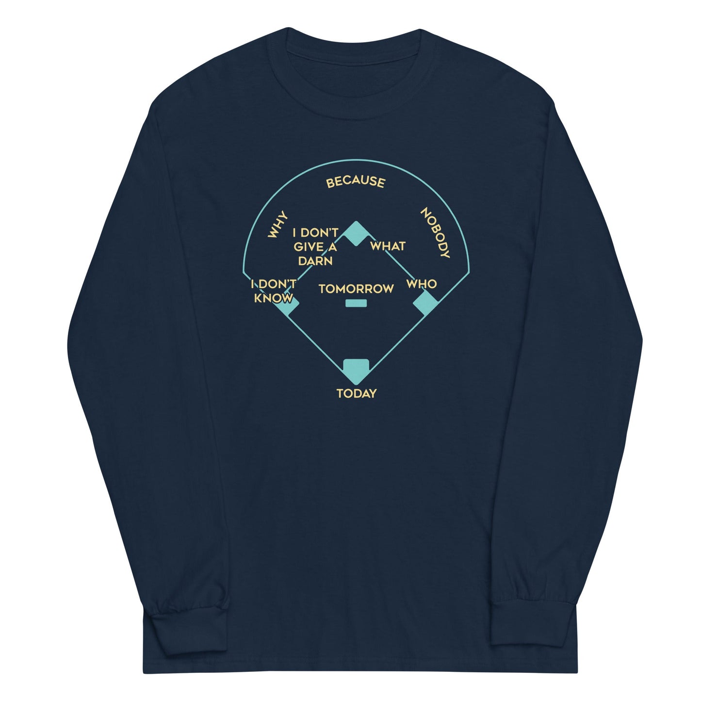 Baseball Positions Unisex Long Sleeve Tee