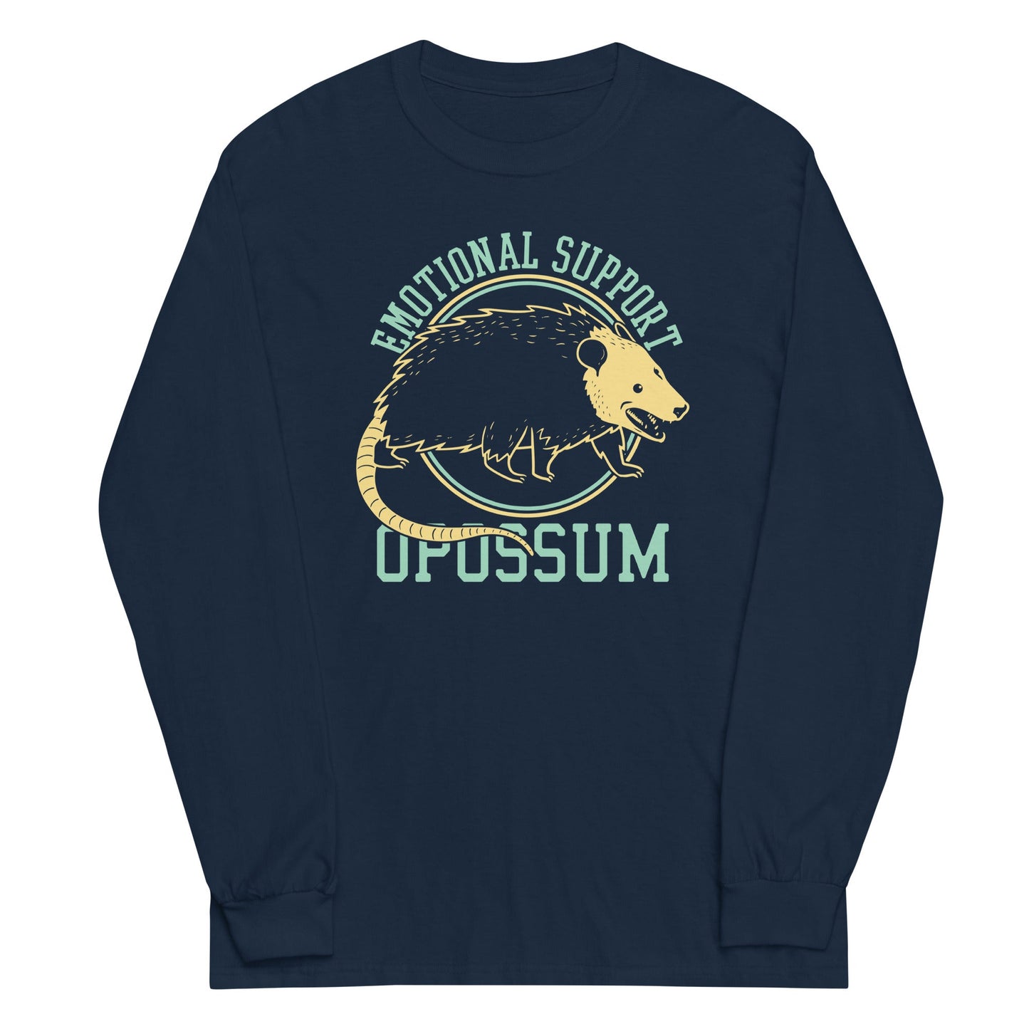 Emotional Support Opossum Unisex Long Sleeve Tee