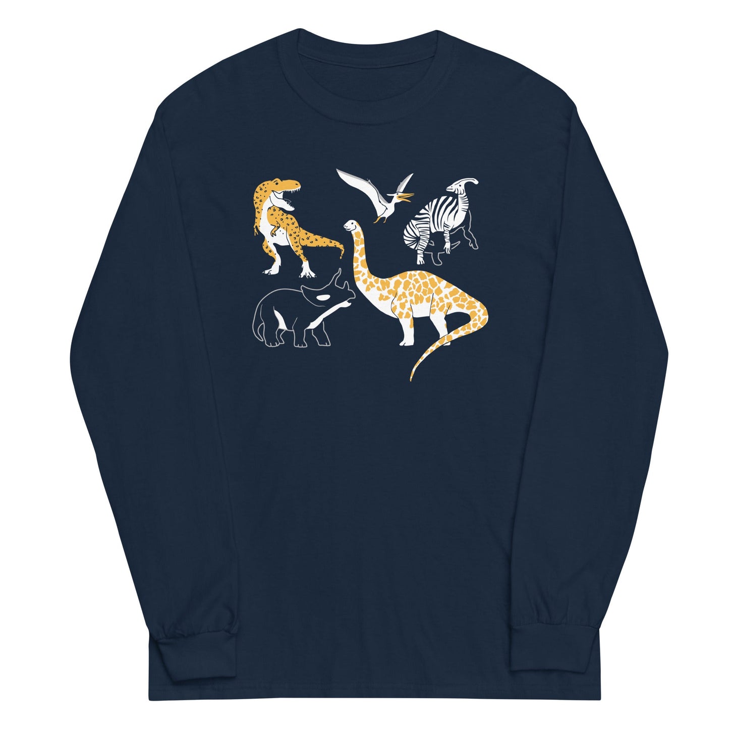 Dino Prints Unisex Long Sleeve Tee