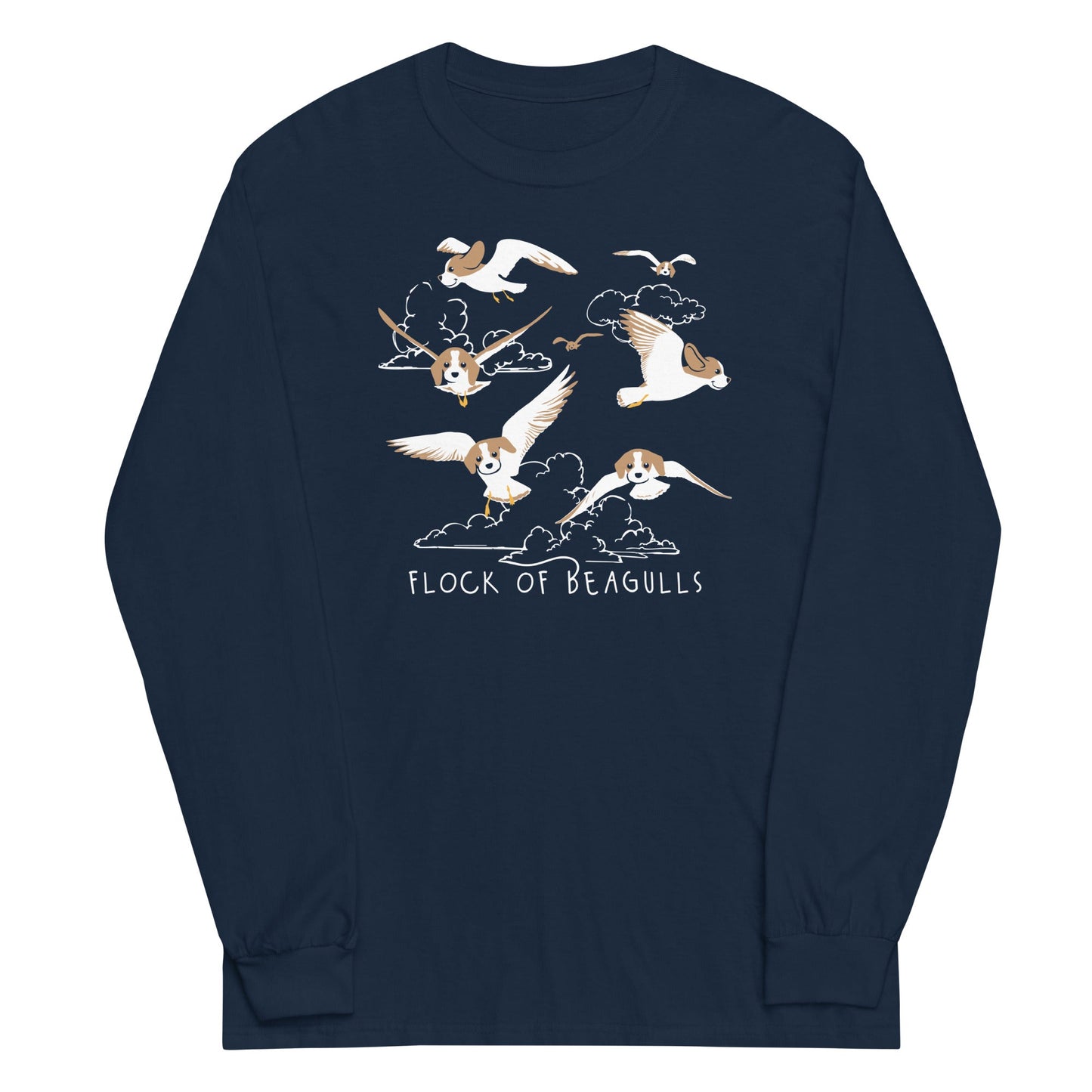 Flock Of Beagulls Unisex Long Sleeve Tee