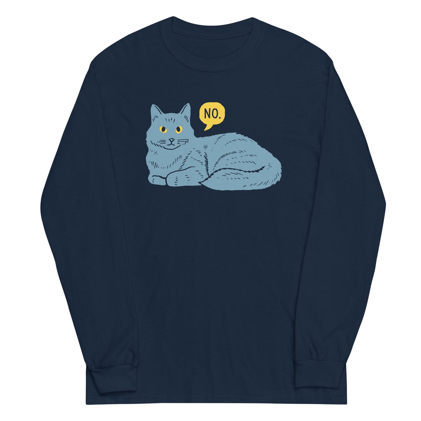 No Cat Unisex Long Sleeve Tee