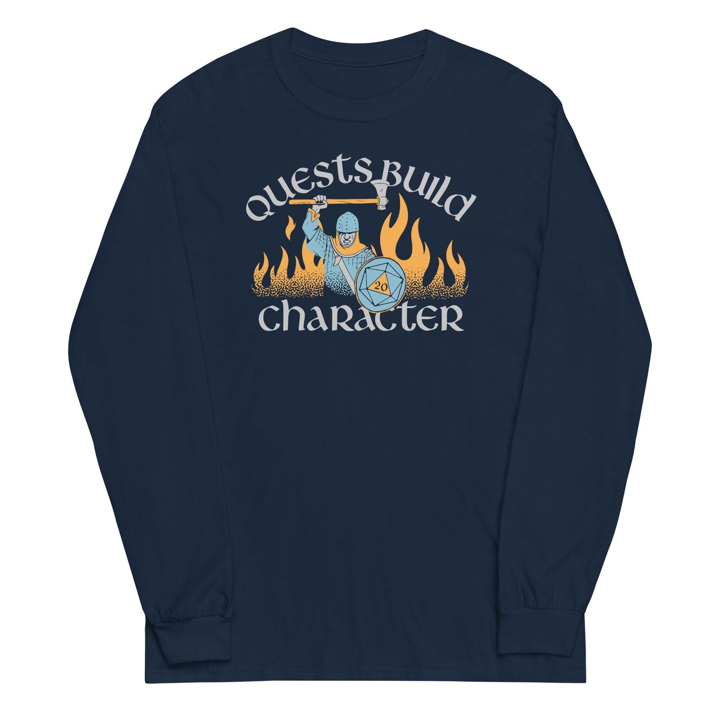 Quests Build Character Unisex Long Sleeve Tee
