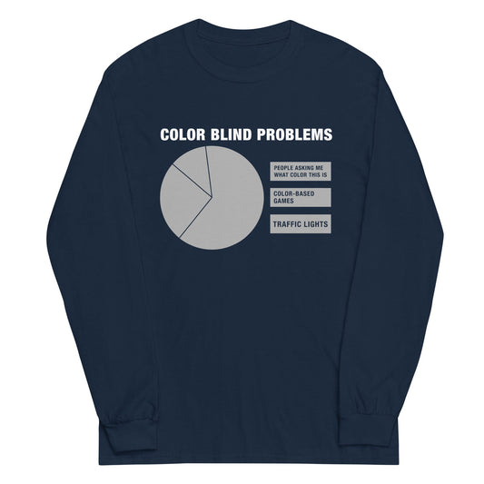 Color Blind Problems Unisex Long Sleeve Tee