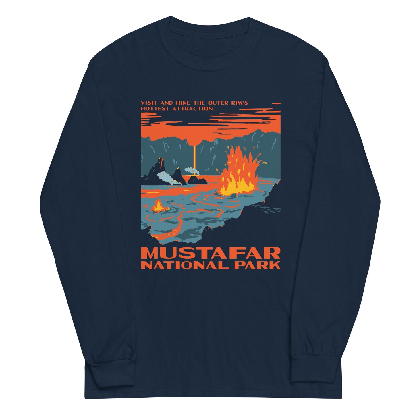 Mustafar National Park Unisex Long Sleeve Tee