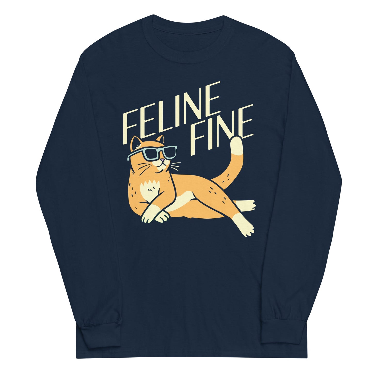 Feline Fine Unisex Long Sleeve Tee