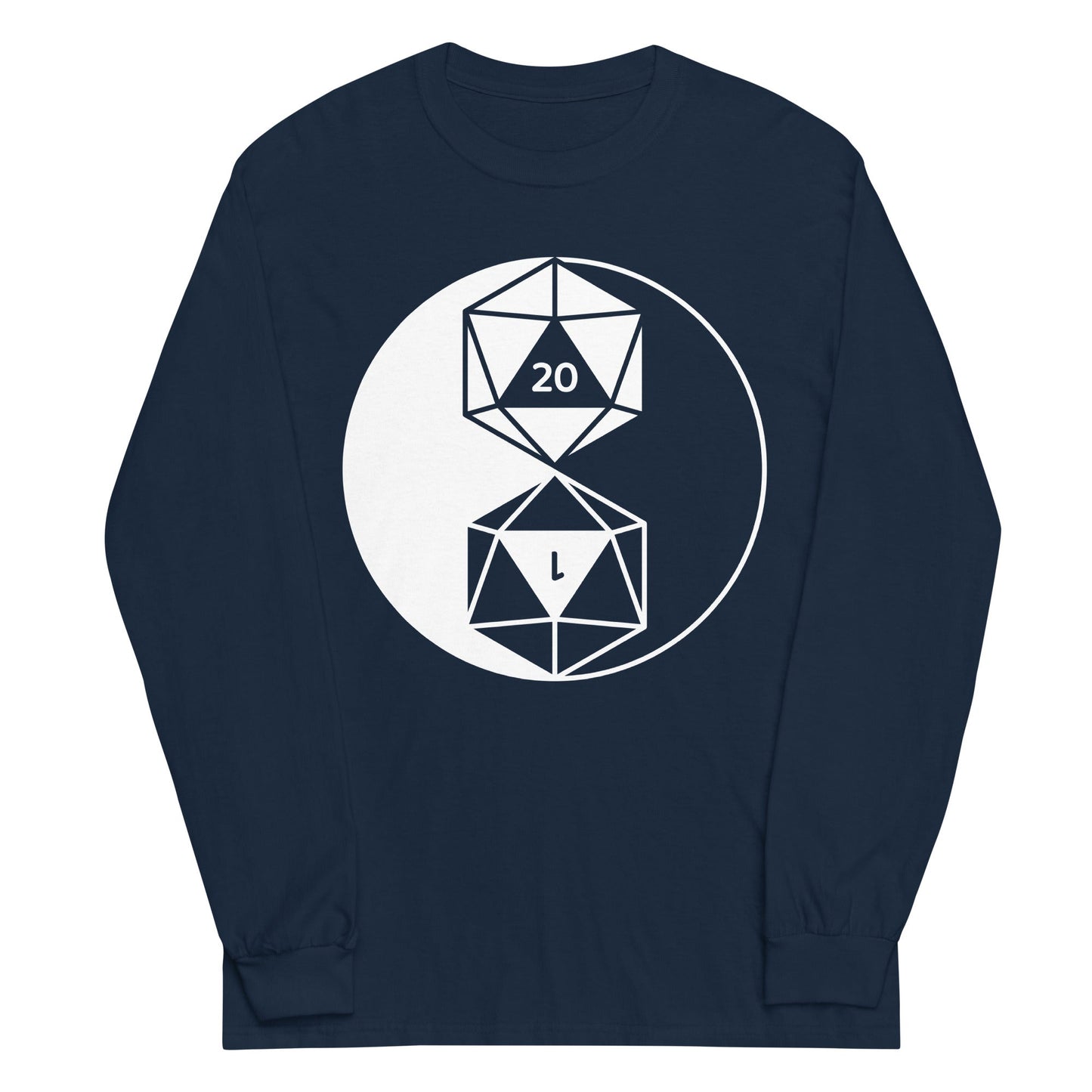 Dice Yin Yang Unisex Long Sleeve Tee