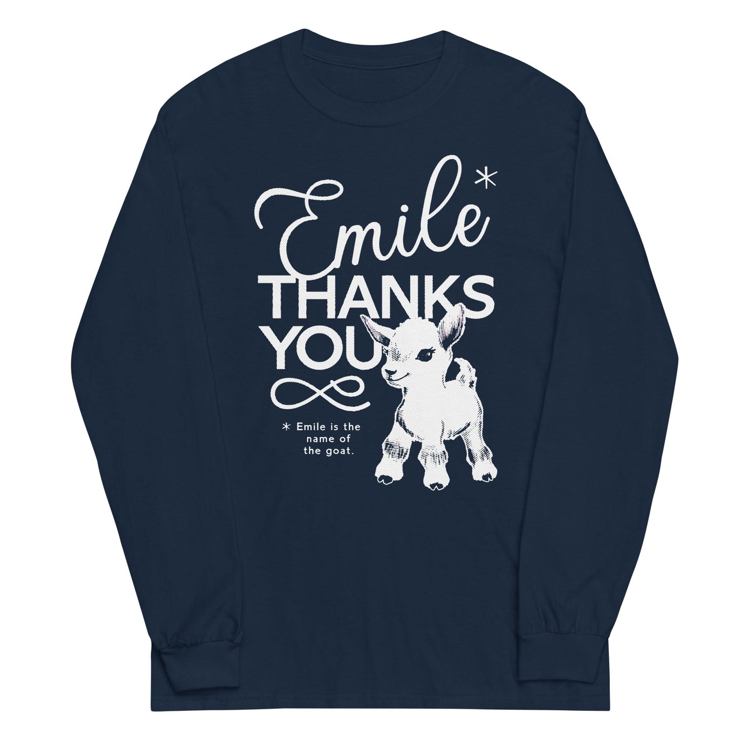 Emile Thanks You Unisex Long Sleeve Tee