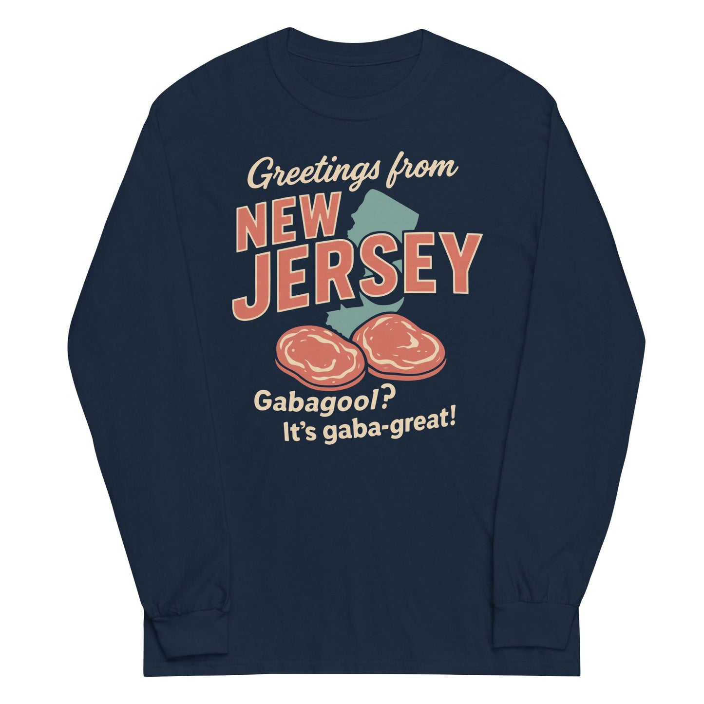 Greetings From New Jersey Unisex Long Sleeve Tee