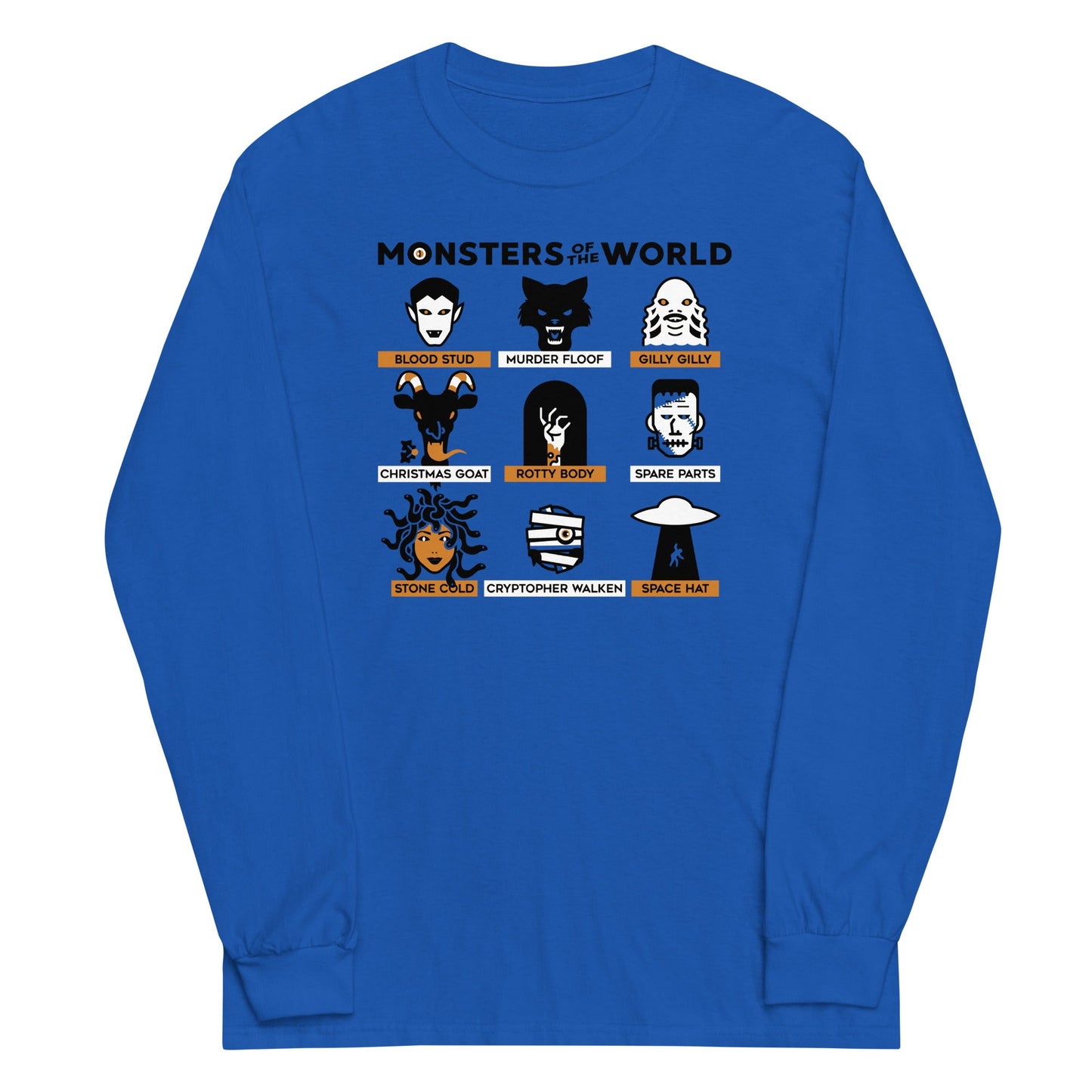 Monsters Of The World Unisex Long Sleeve Tee
