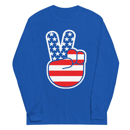 USA Peace Unisex Long Sleeve Tee