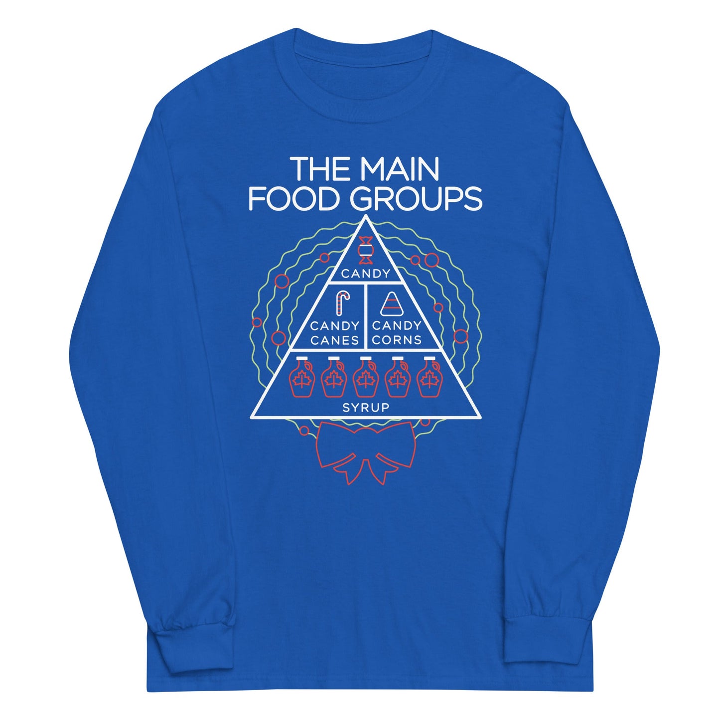 The Main Food Groups Unisex Long Sleeve Tee