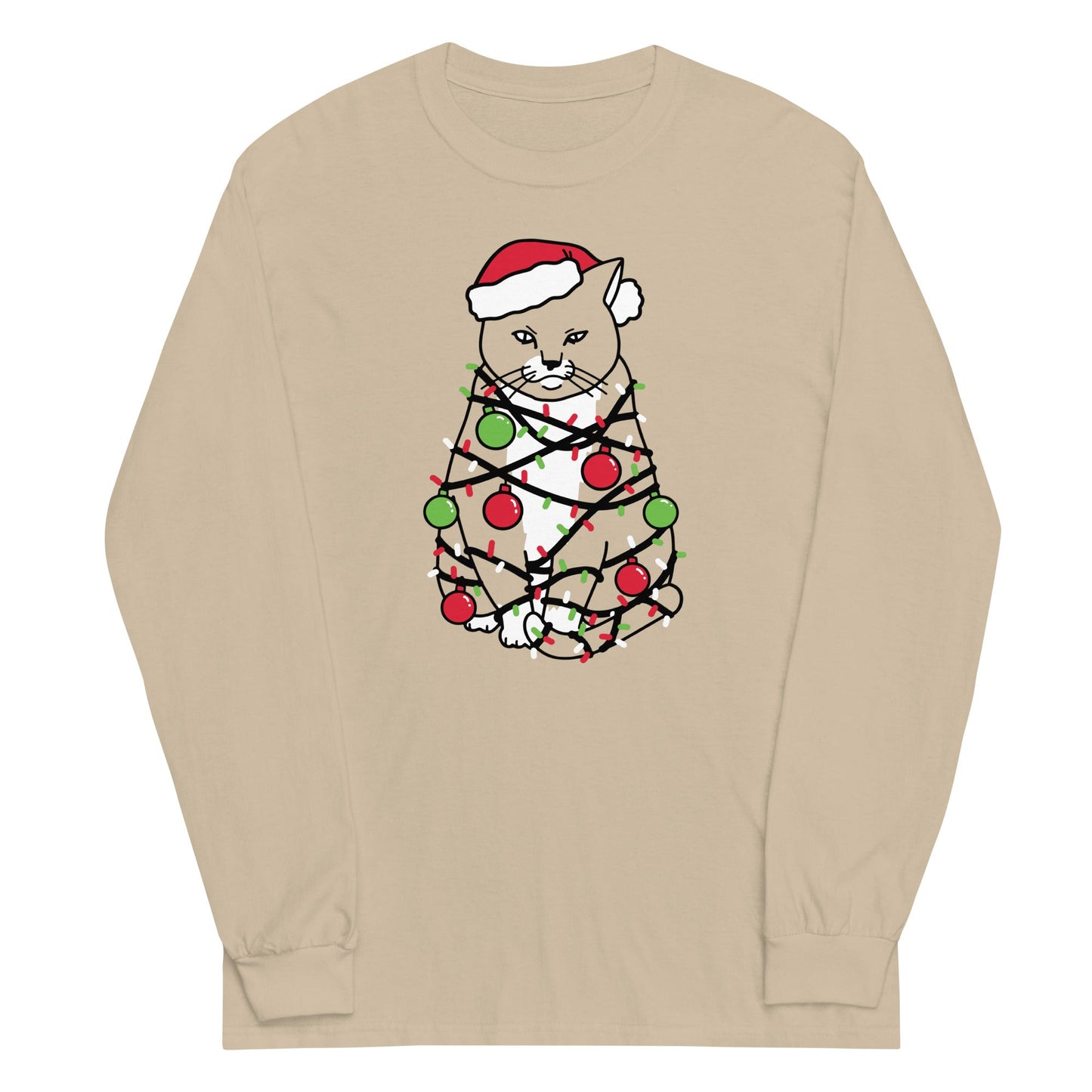 Meowy Christmas Unisex Long Sleeve Tee