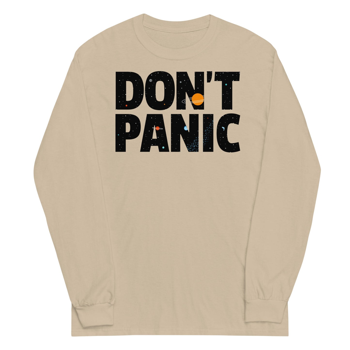 Don't Panic Unisex Long Sleeve Tee