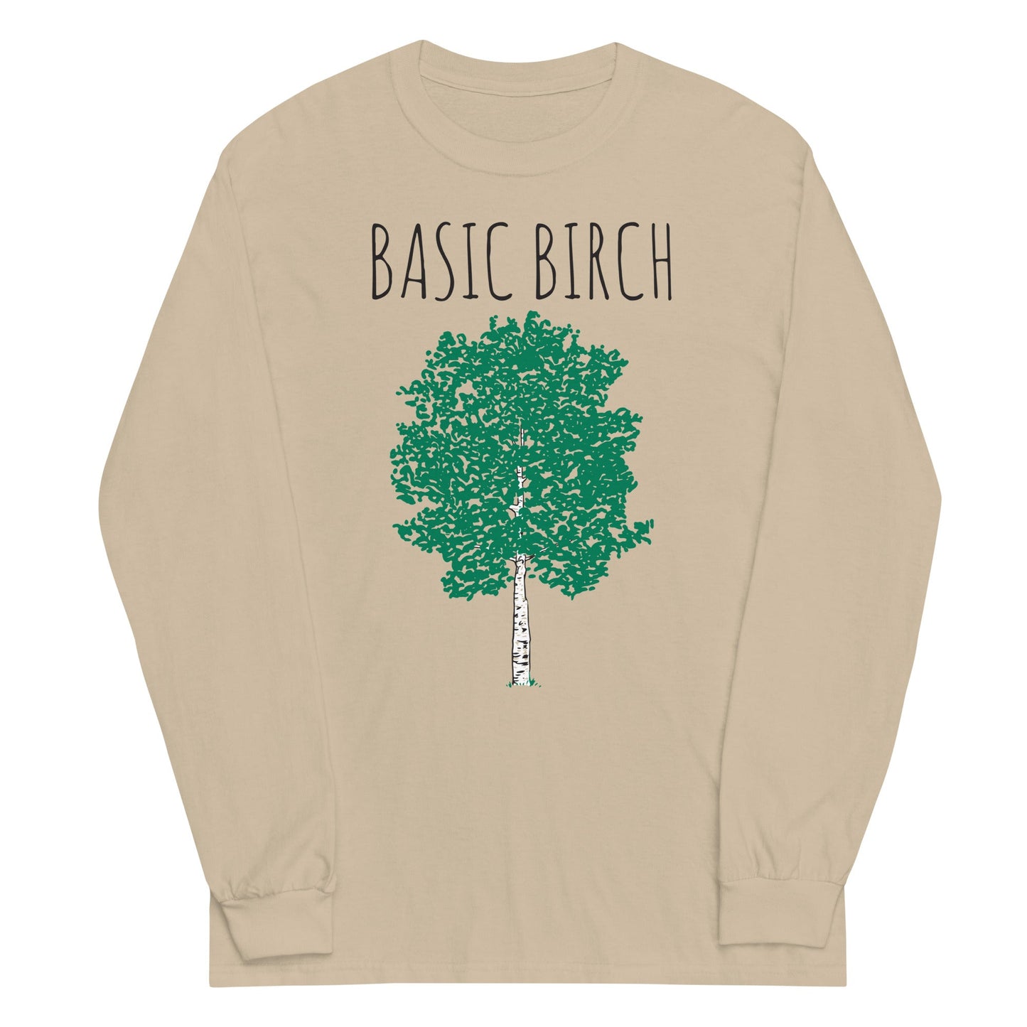 Basic Birch Unisex Long Sleeve Tee