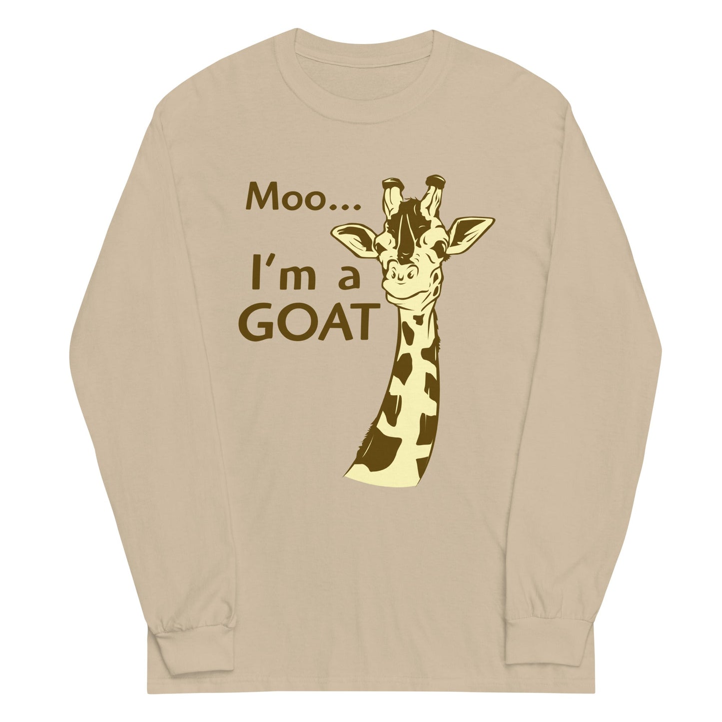 Moo, I'm A Goat Unisex Long Sleeve Tee