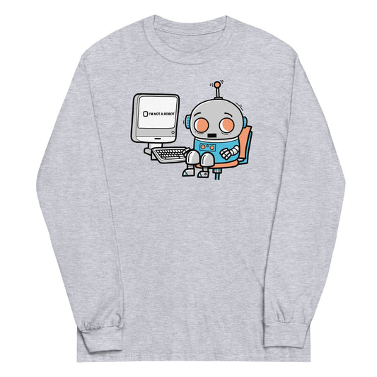 Robot Captcha Unisex Long Sleeve Tee