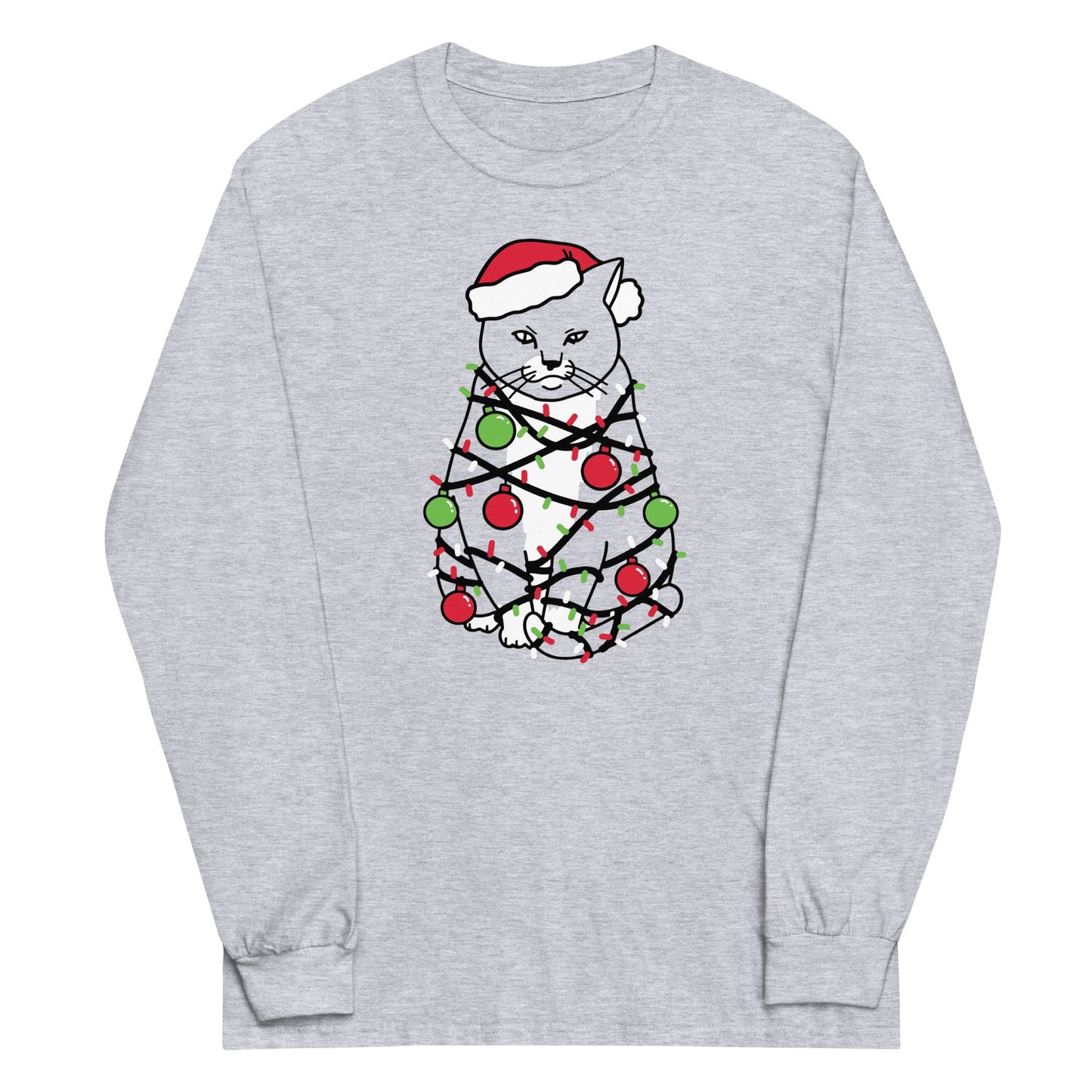 Meowy Christmas Unisex Long Sleeve Tee