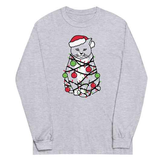 Meowy Christmas Unisex Long Sleeve Tee