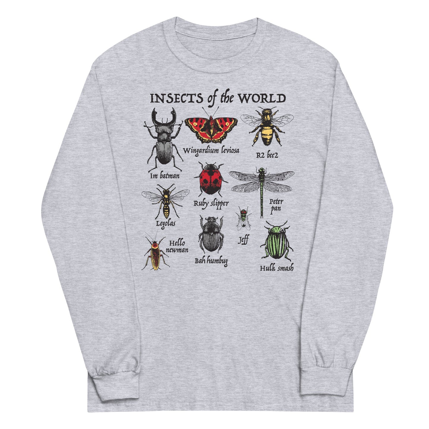 Insects Of The World Unisex Long Sleeve Tee