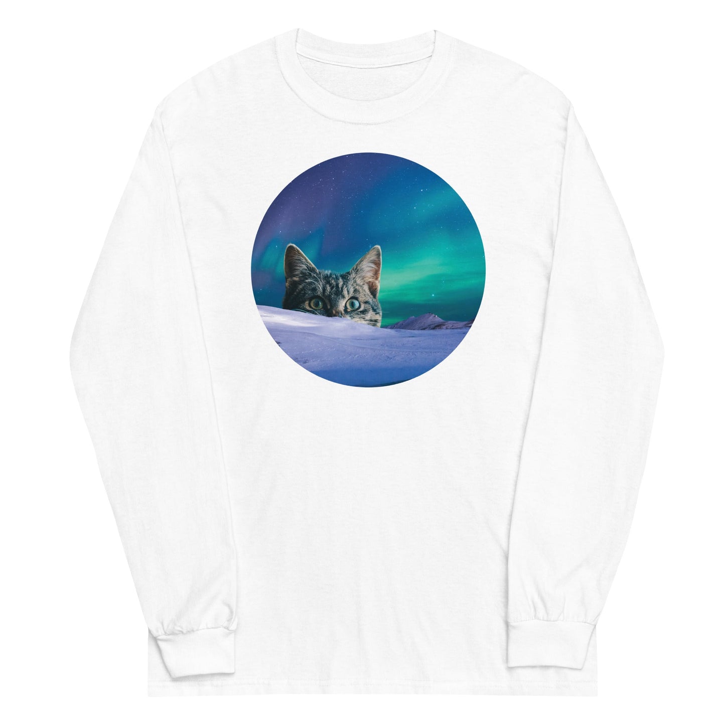 Meowthern Lights Unisex Long Sleeve Tee