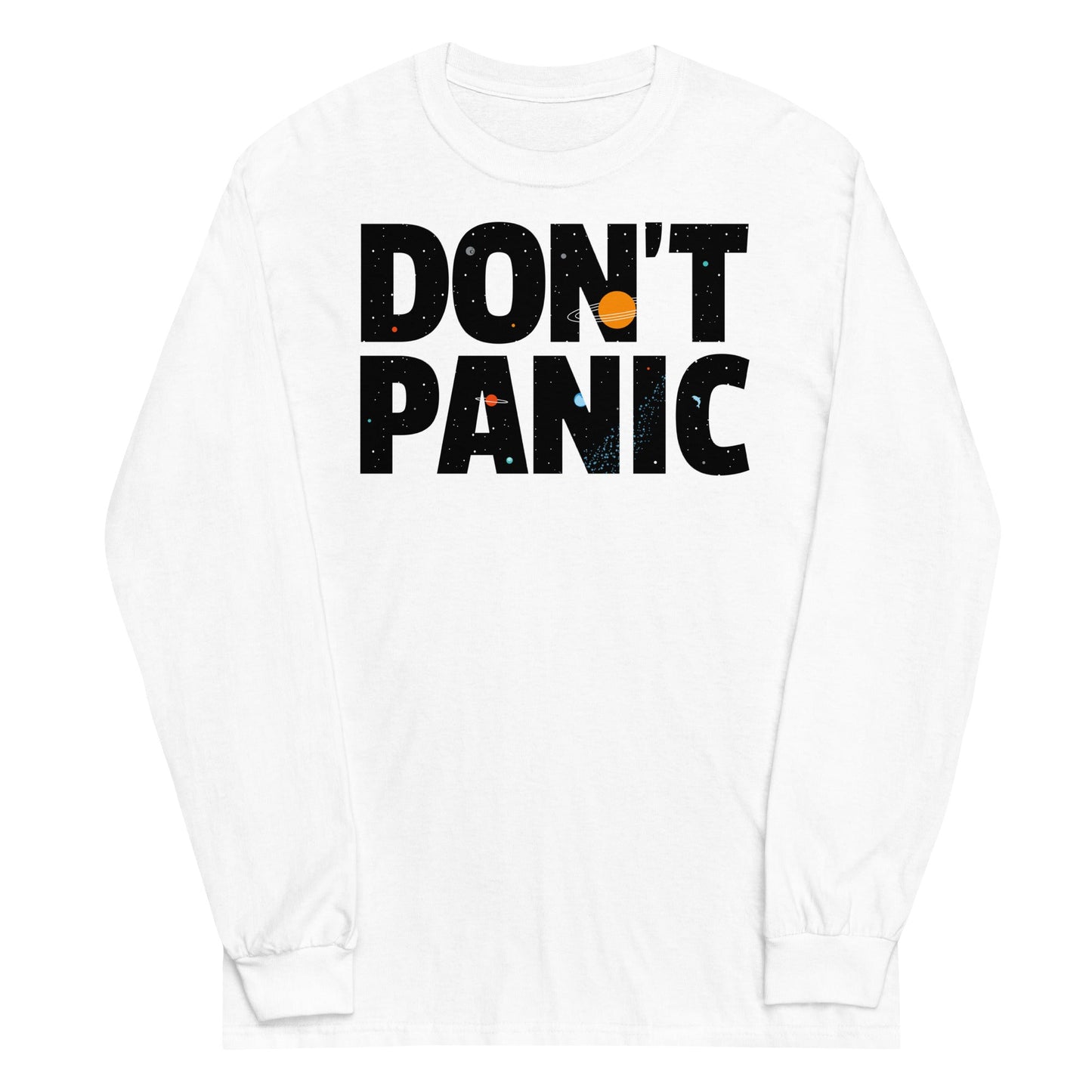 Don't Panic Unisex Long Sleeve Tee