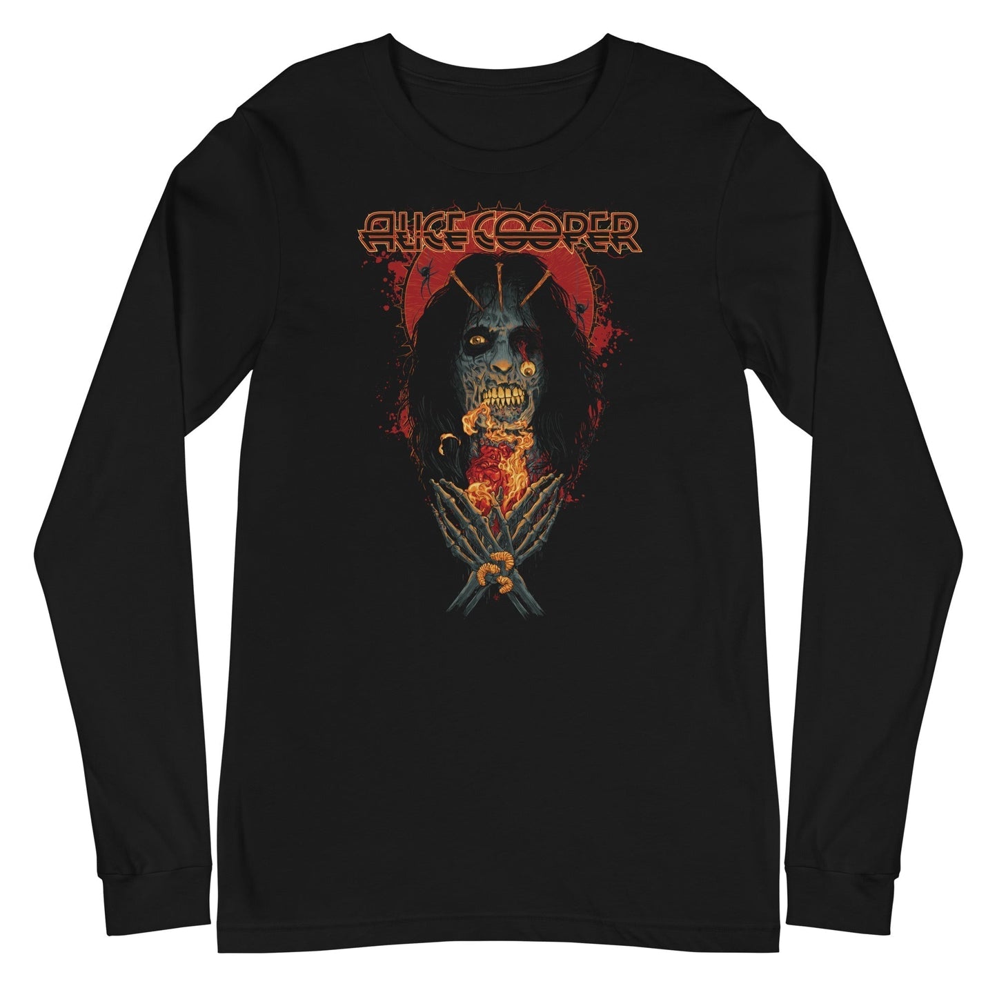 Alice Cooper  Skeleton Long Sleeve T Shirt Apparel