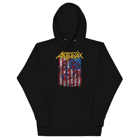 Anthrax  American Flag Hoodie Apparel - clothing by TeeHivey.com