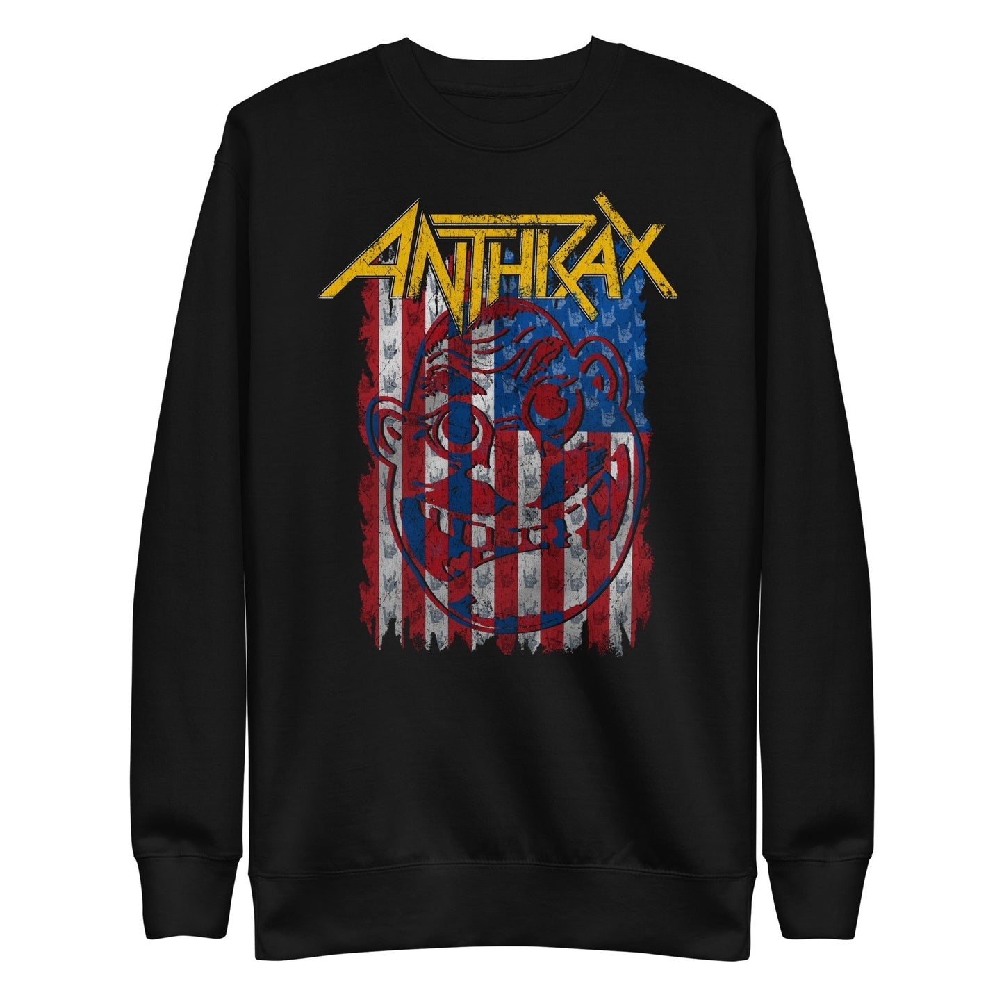 Anthrax  American Flag Sweatshirt Apparel - clothing by TeeHivey.com