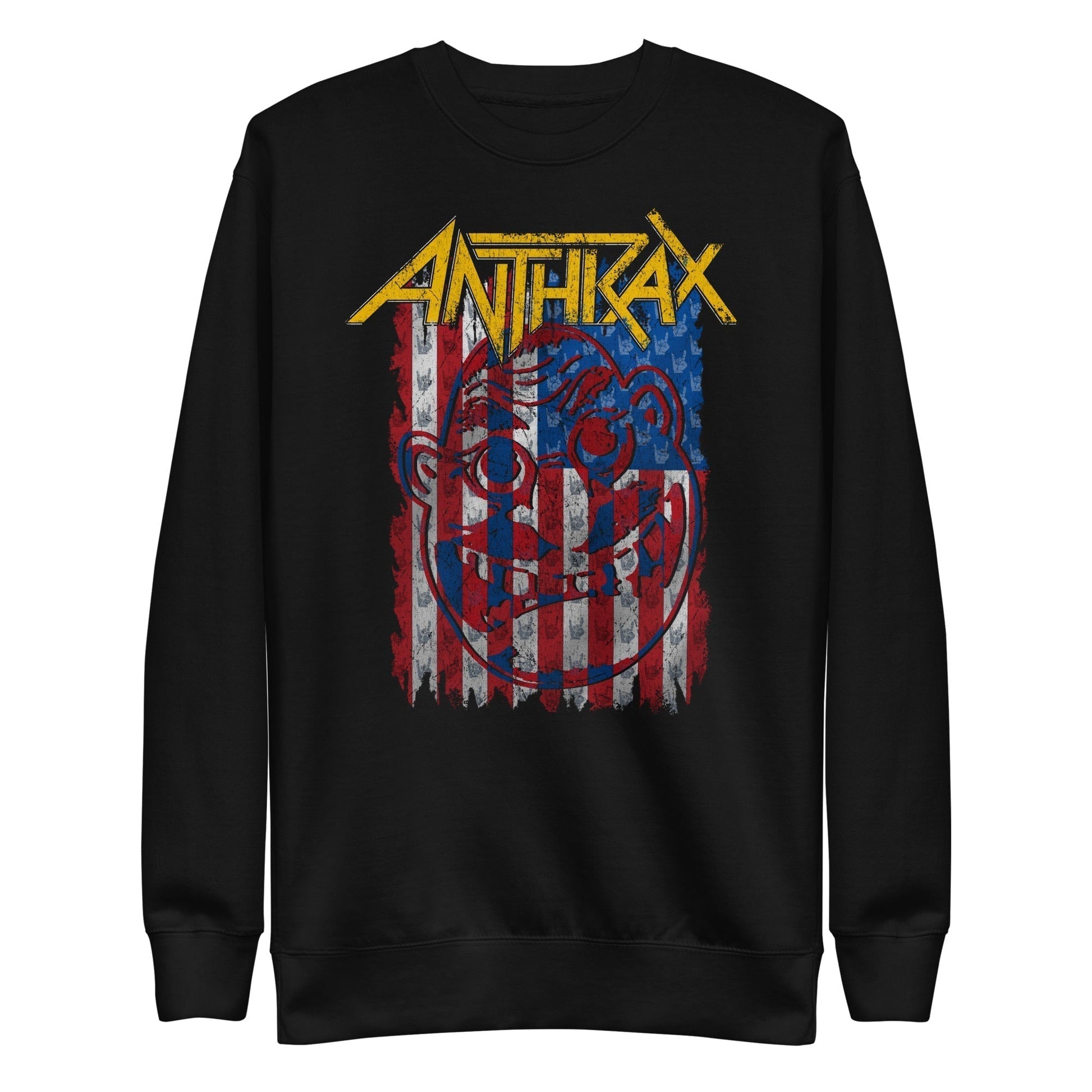 Anthrax  American Flag Sweatshirt Apparel - clothing by TeeHivey.com