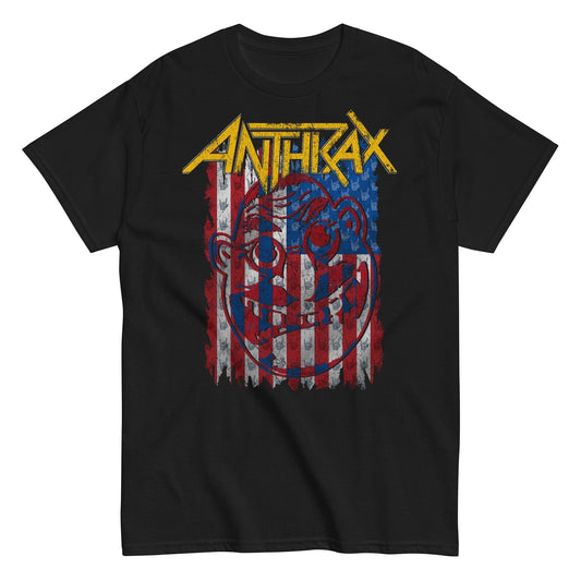 Anthrax  American Flag T Shirt - clothing by TeeHivey.com