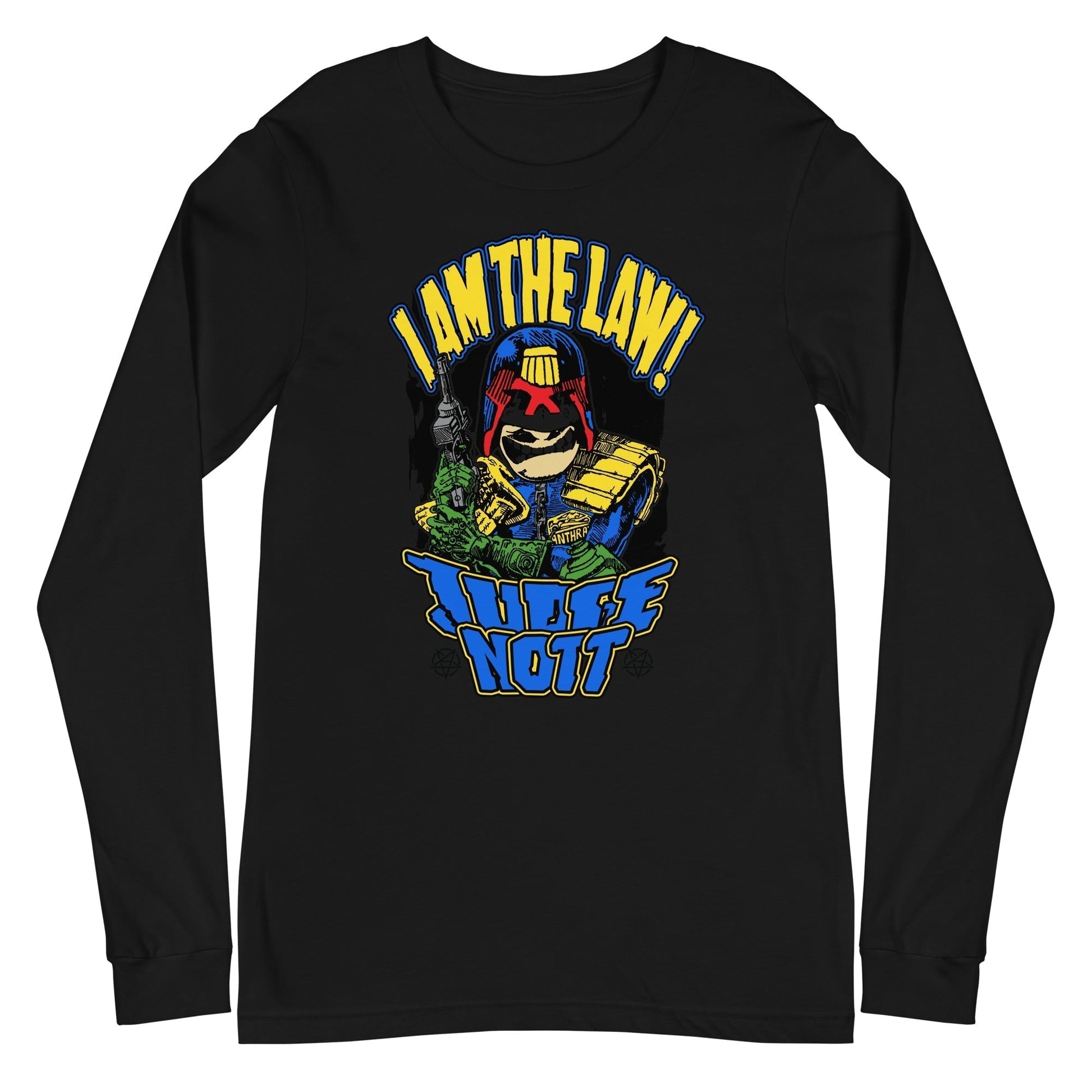 Anthrax  I Am The Law Long Sleeve T Shirt Apparel - clothing by TeeHivey.com
