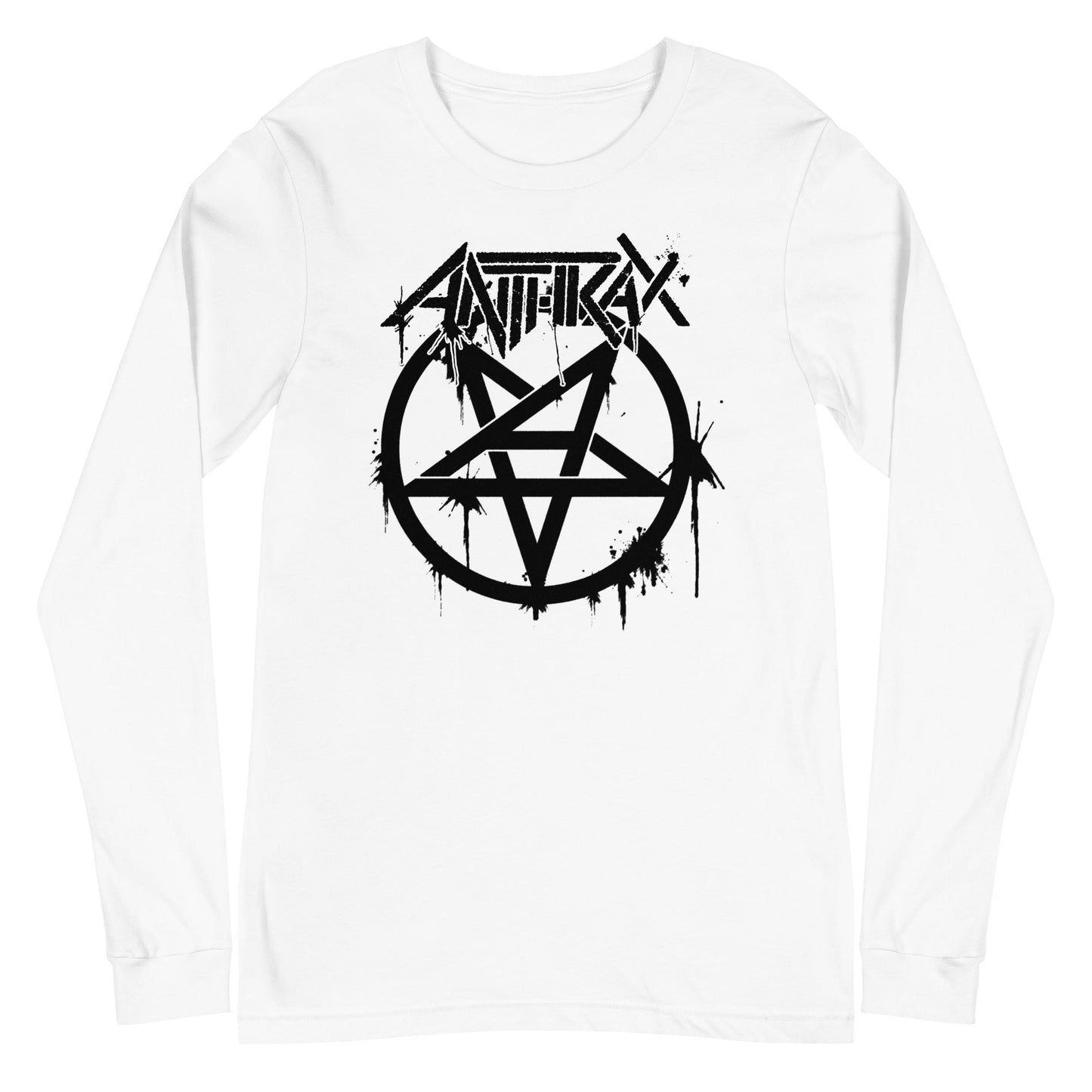 Anthrax  Pentagram Logo Long Sleeve T Shirt #1009 Apparel - clothing by TeeHivey.com