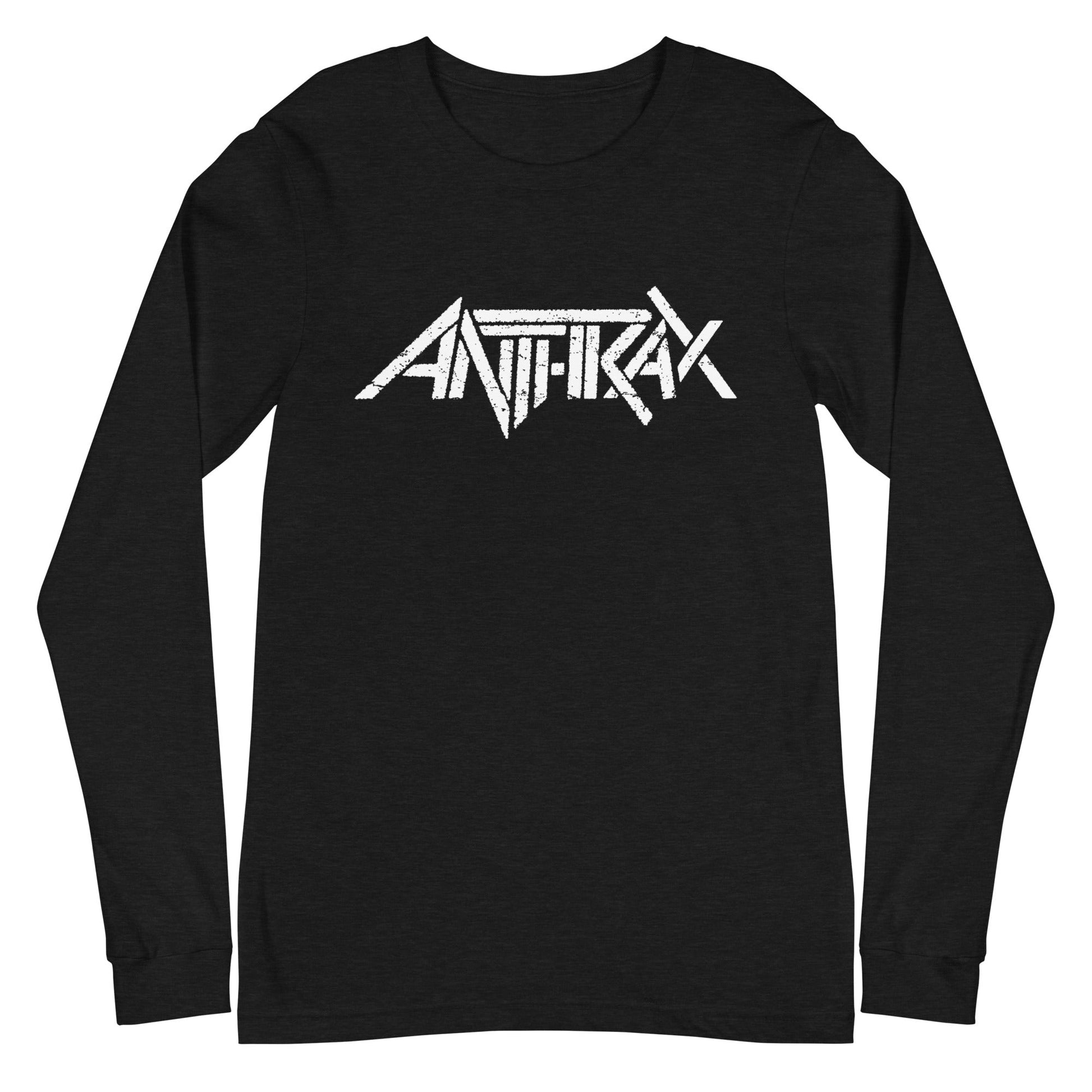 Anthrax  White Classic Logo Long Sleeve T Shirt Apparel - clothing by TeeHivey.com