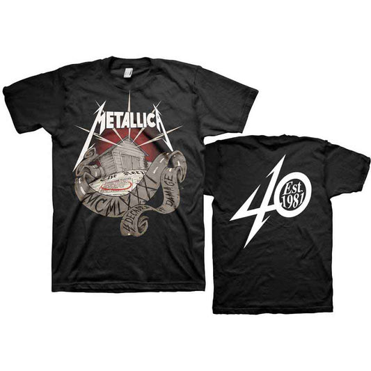 40th Anniversary Garage T Shirt Black