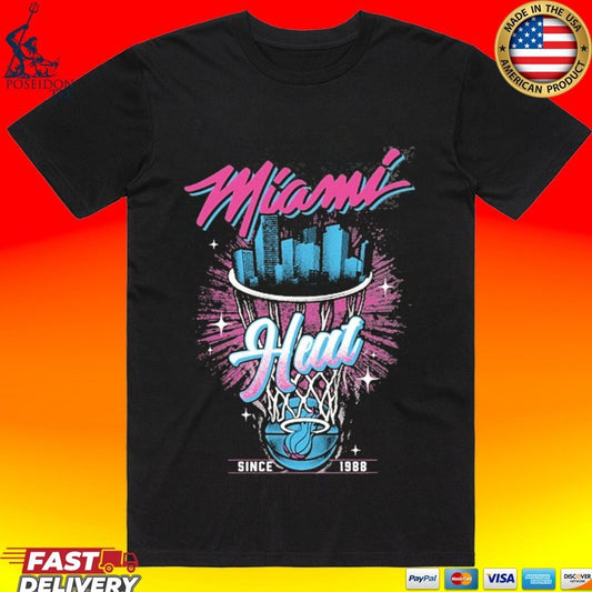 Miami Heat Original Vice Retro Youth Since 1988 T-shirt
