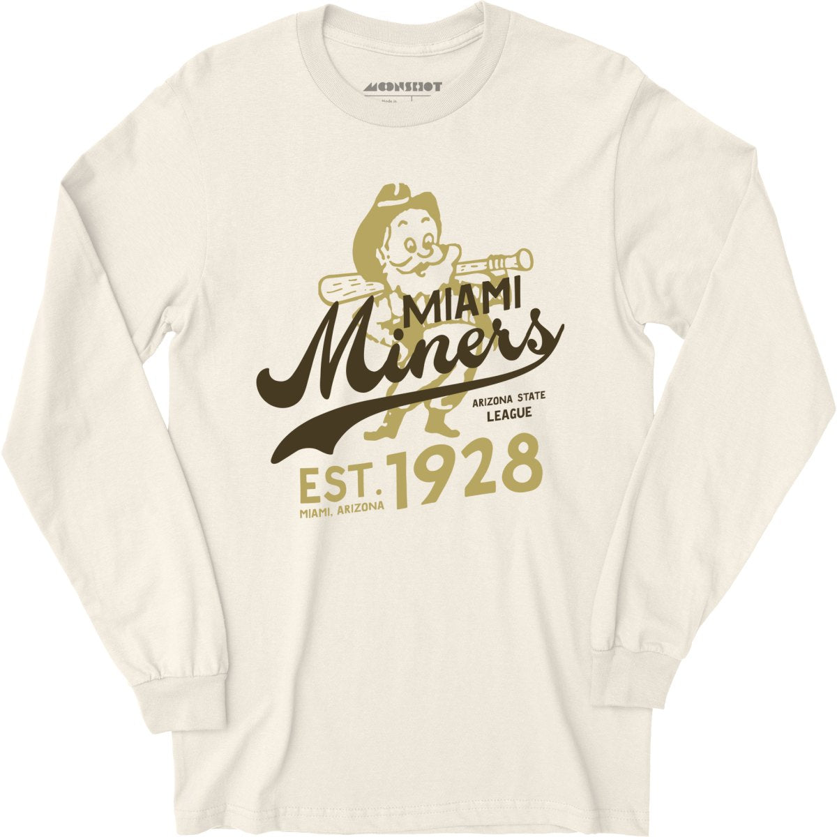 Miami Miners - Arizona - Vintage Defunct Baseball Teams - Long Sleeve T-Shirt