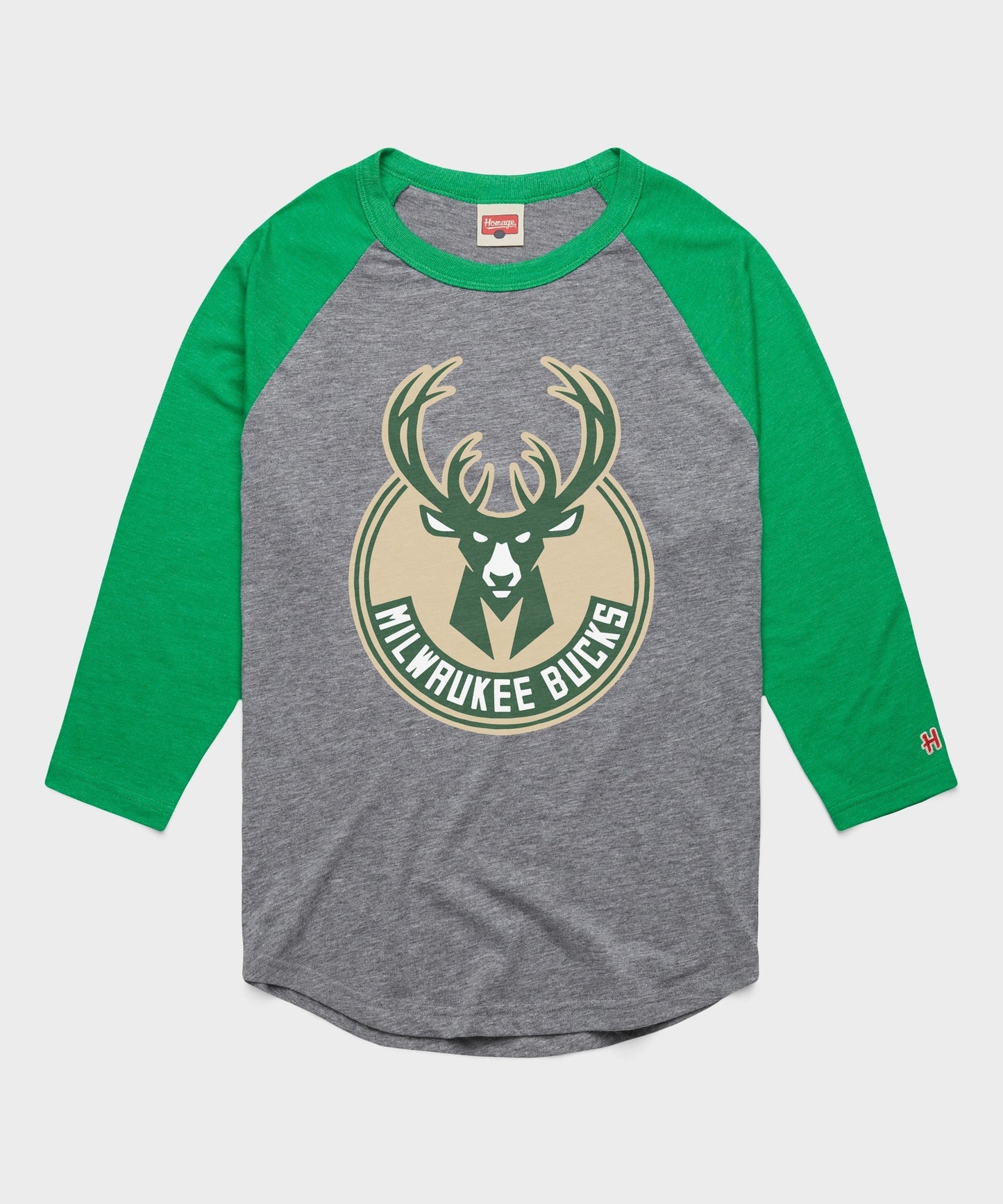 Milwaukee Bucks Logo Raglan