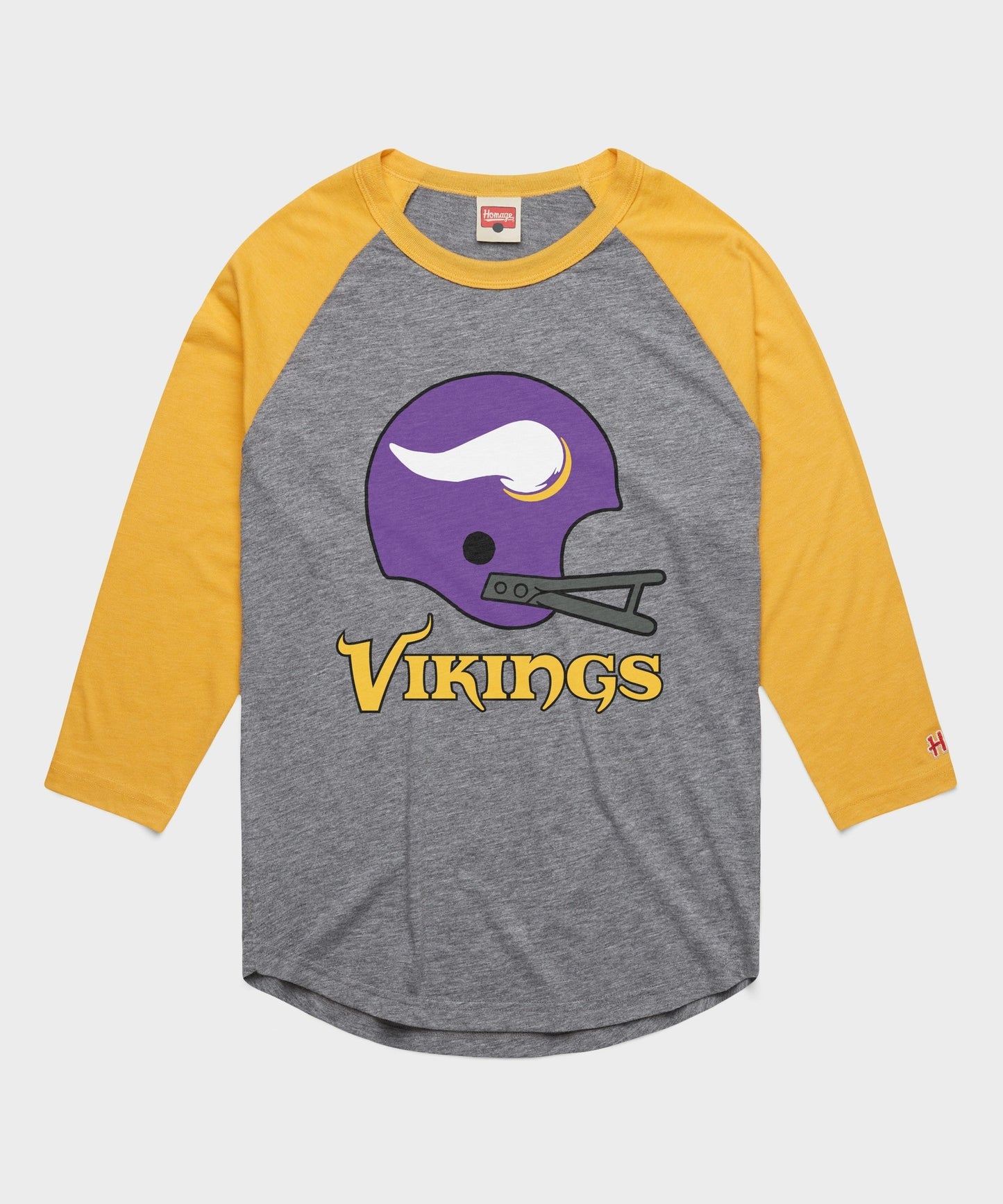 Minnesota Vikings Big Helmet Raglan