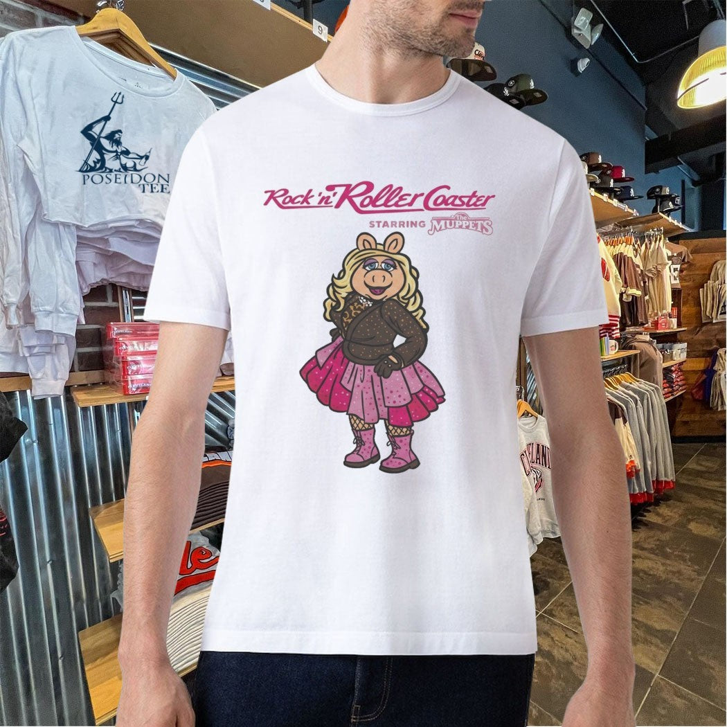 Miss Piggy Rockin’ Roller Coaster Rhinestone T-shirt