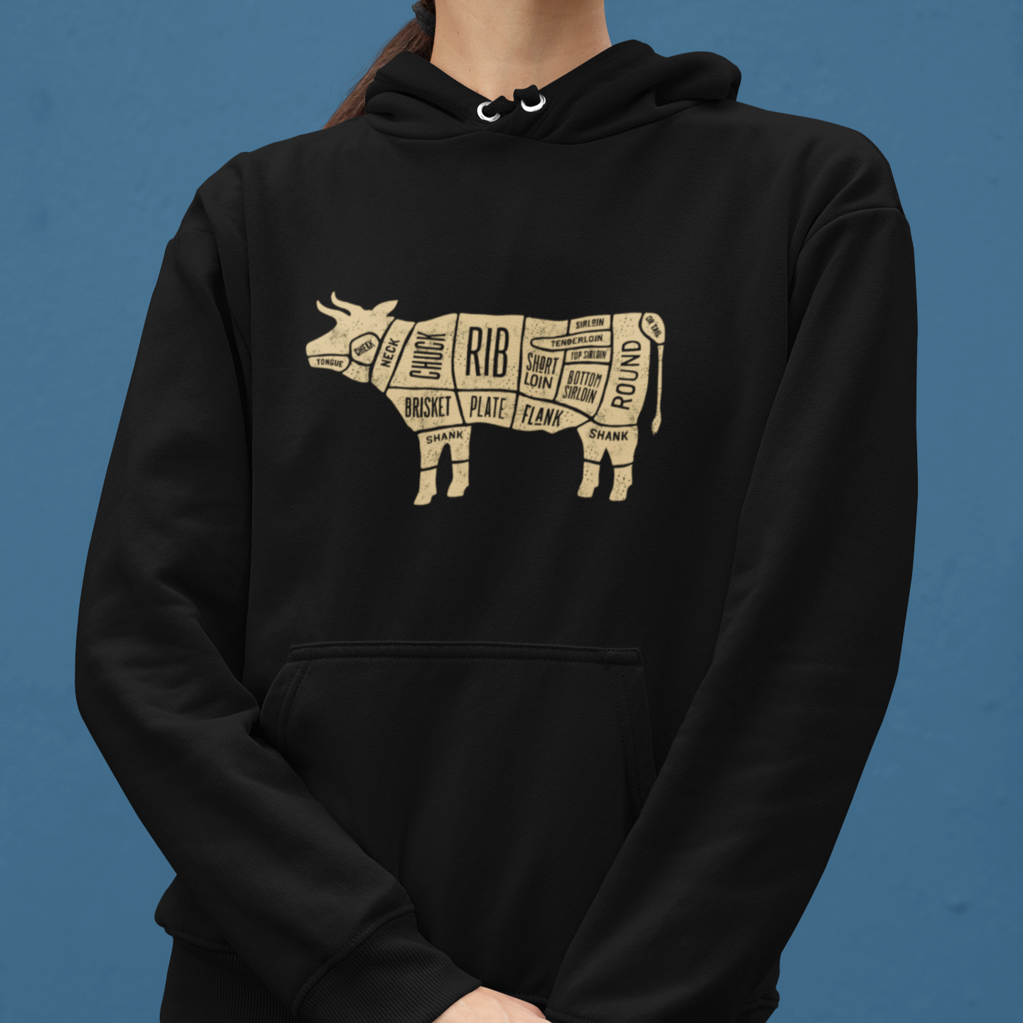 Beef Diagram Unisex Hoodie