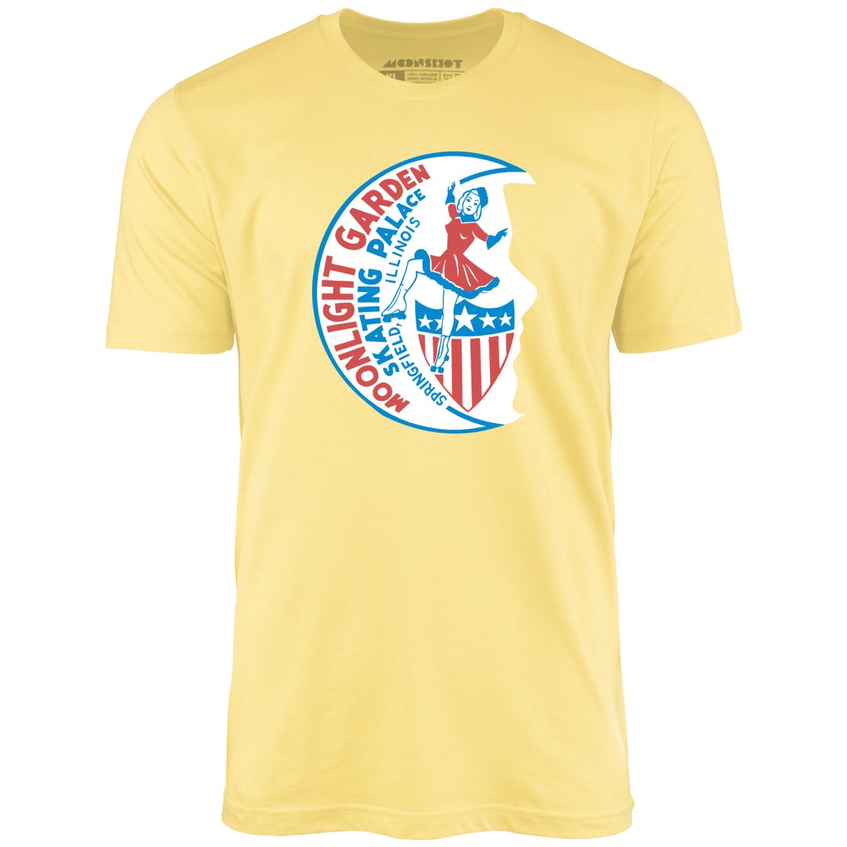 Moonlight Garden Skating Palace - Springfield, IL - Vintage Roller Rink - Unisex T-Shirt